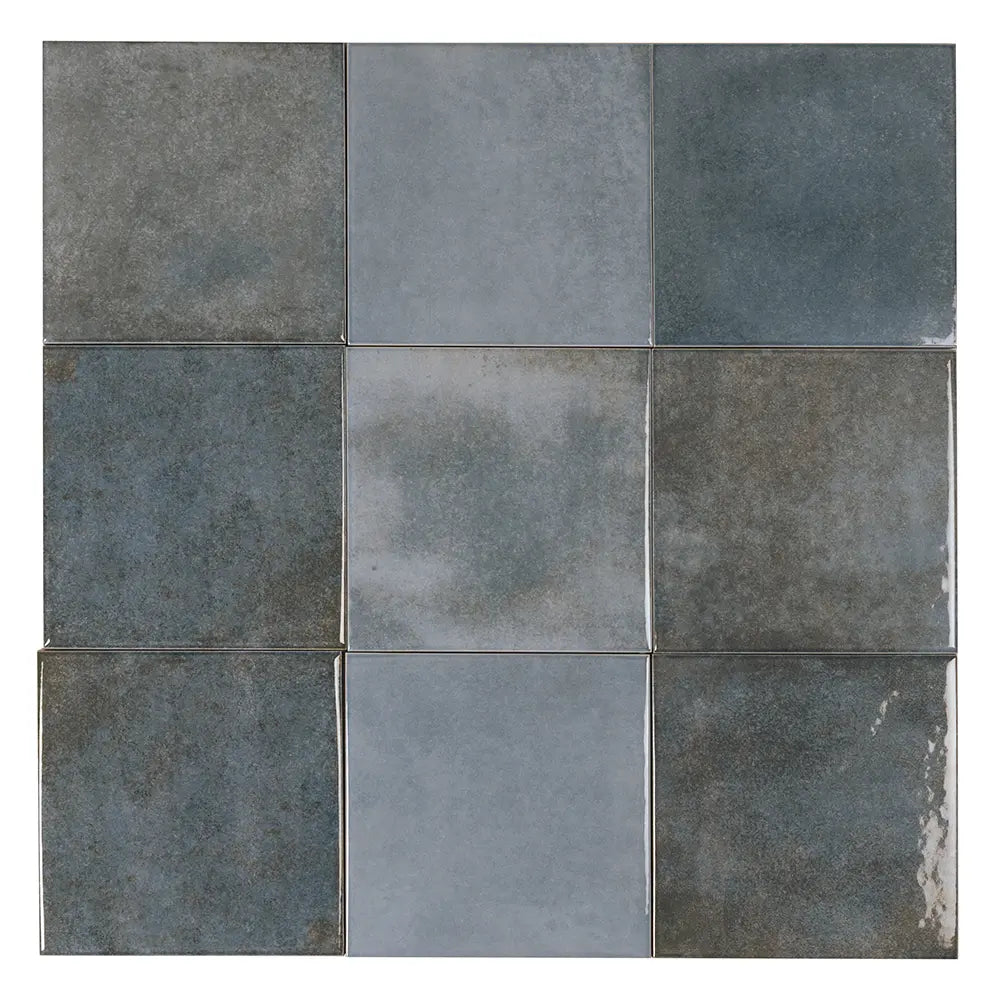 Nerida Blue Glossy 5.9" Porcelain Pool Tile | Tile Club