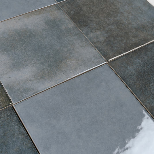 Nerida Blue Glossy 5.9" Porcelain Pool Tile | Tile Club