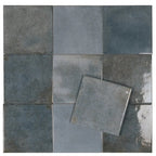 Nerida Blue Glossy 5.9" Porcelain Pool Tile | Tile Club