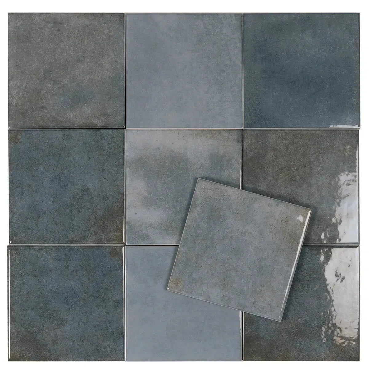 Nerida Blue Glossy 5.9" Porcelain Pool Tile | Tile Club