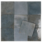 Nerida Blue Glossy 5.9" Porcelain Pool Tile | Tile Club