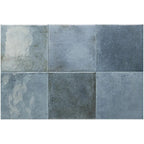 Nerida Blue Glossy 5.9" Porcelain Pool Tile | Tile Club