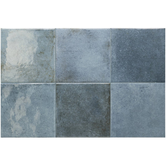 Nerida Blue Glossy 5.9" Porcelain Pool Tile | Tile Club