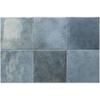 Nerida Blue Glossy 5.9" Porcelain Pool Tile | Tile Club