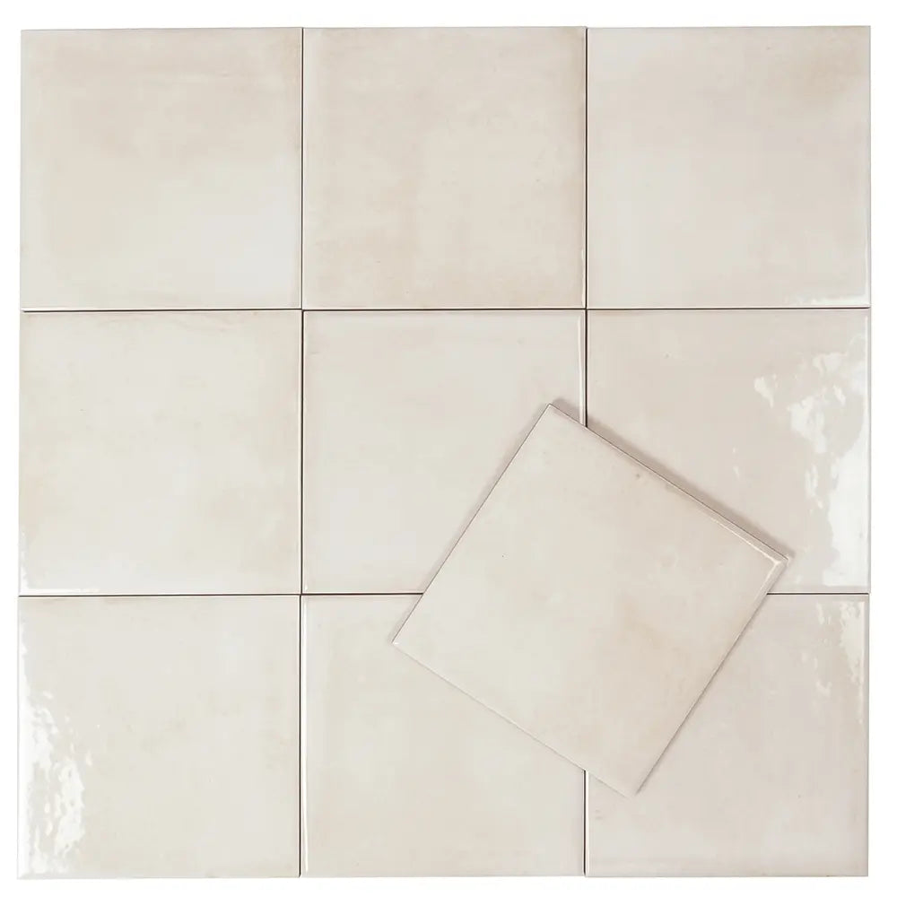 Nerida Canvas Glossy 5.9" Porcelain Pool Tile | Tile Club