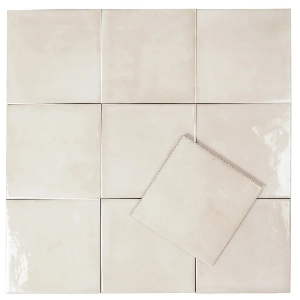 Nerida Canvas Glossy 5.9" Porcelain Pool Tile | Tile Club