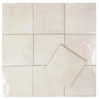 Nerida Canvas Glossy 5.9" Porcelain Pool Tile | Tile Club