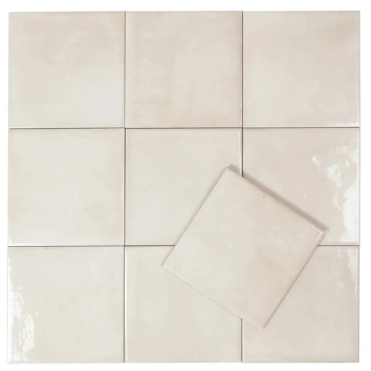 Nerida Canvas Glossy 5.9" Porcelain Pool Tile | Tile Club