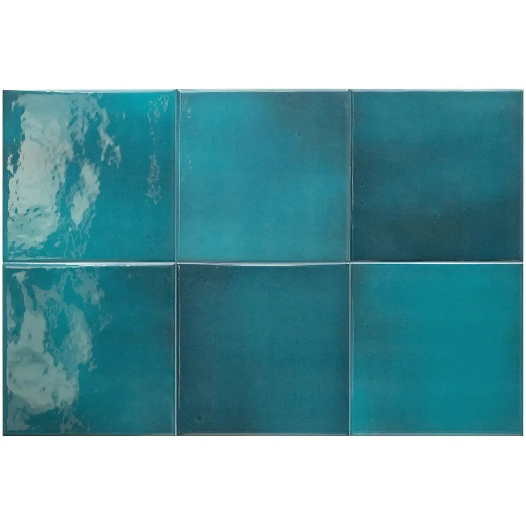 Nerida Glacier Glossy 5.9" Porcelain Pool Tile | Tile Club