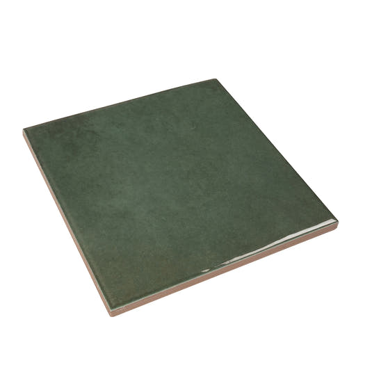 Nerida Green Glossy 5.9" Porcelain Pool Tile | Tile Club