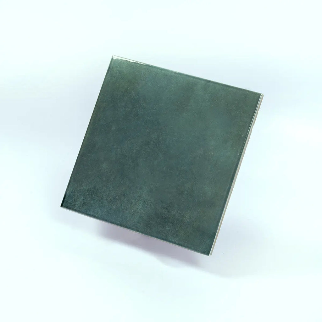 Nerida Green Glossy 5.9" Porcelain Pool Tile | Tile Club