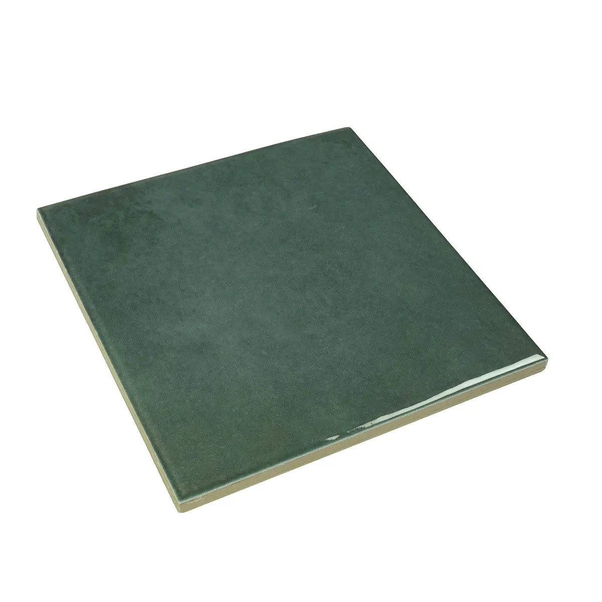Nerida Green Glossy 5.9" Porcelain Pool Tile | Tile Club