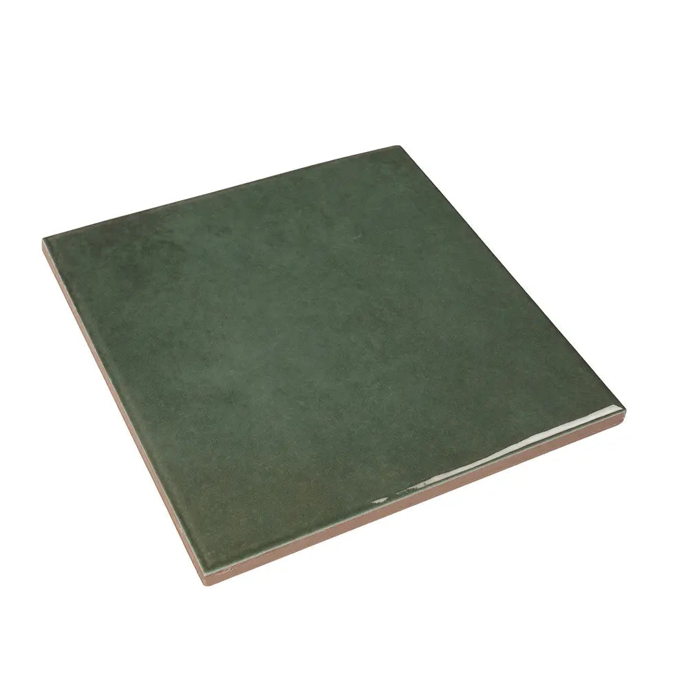 Nerida Green Glossy 5.9" Porcelain Pool Tile | Tile Club