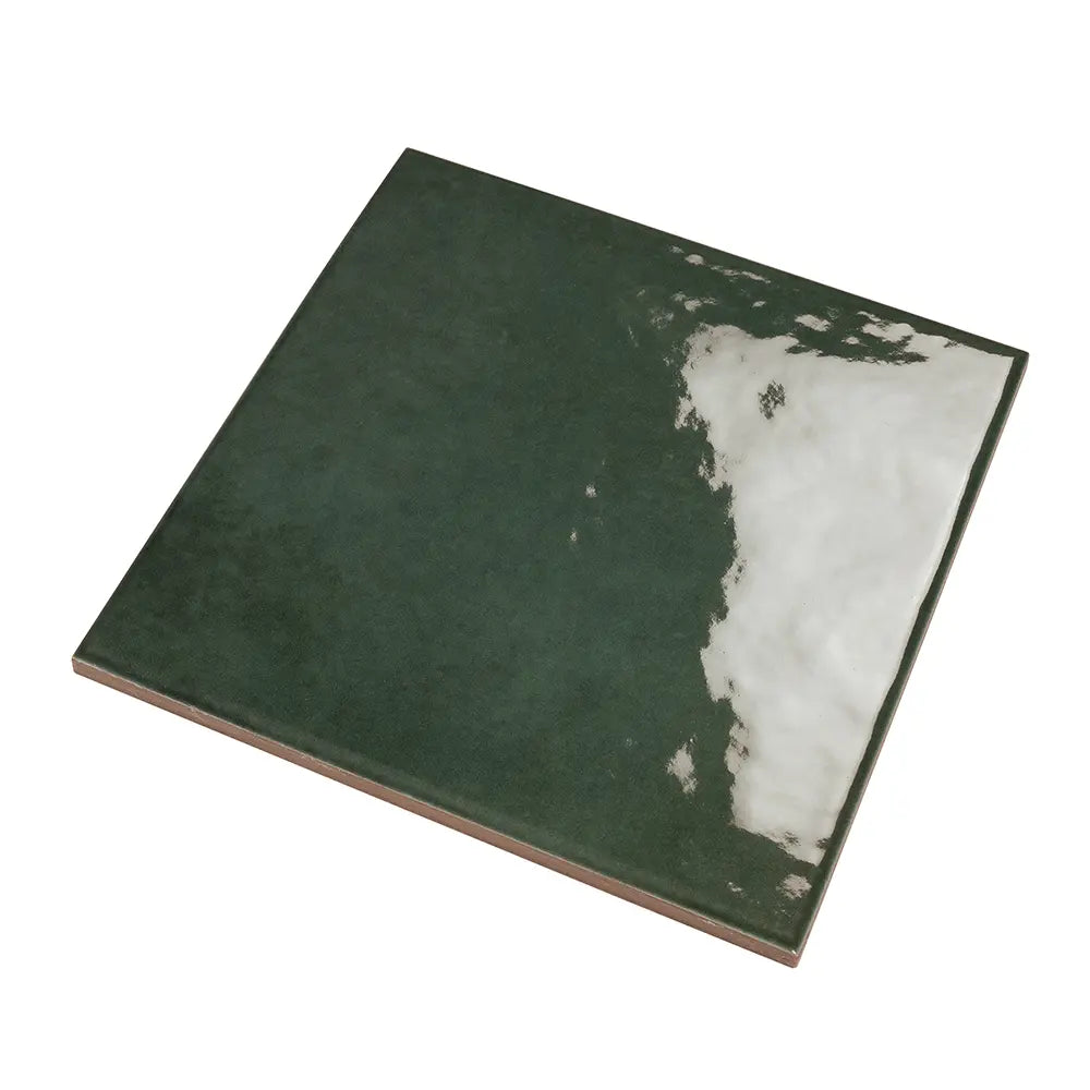 Nerida Green Glossy 5.9" Porcelain Pool Tile | Tile Club