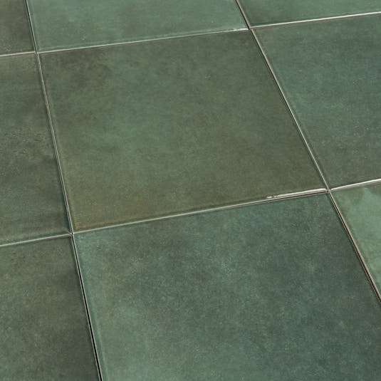 Nerida Green Glossy 5.9" Porcelain Pool Tile | Tile Club