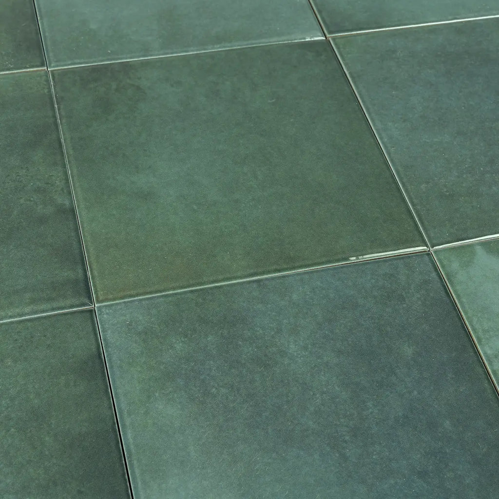 Nerida Green Glossy 5.9" Porcelain Pool Tile | Tile Club