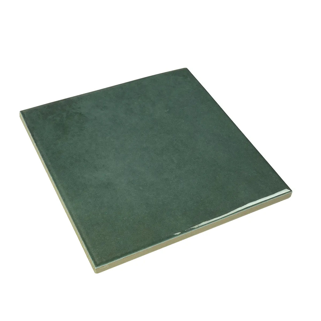Nerida Green Glossy 5.9" Porcelain Pool Tile | Tile Club