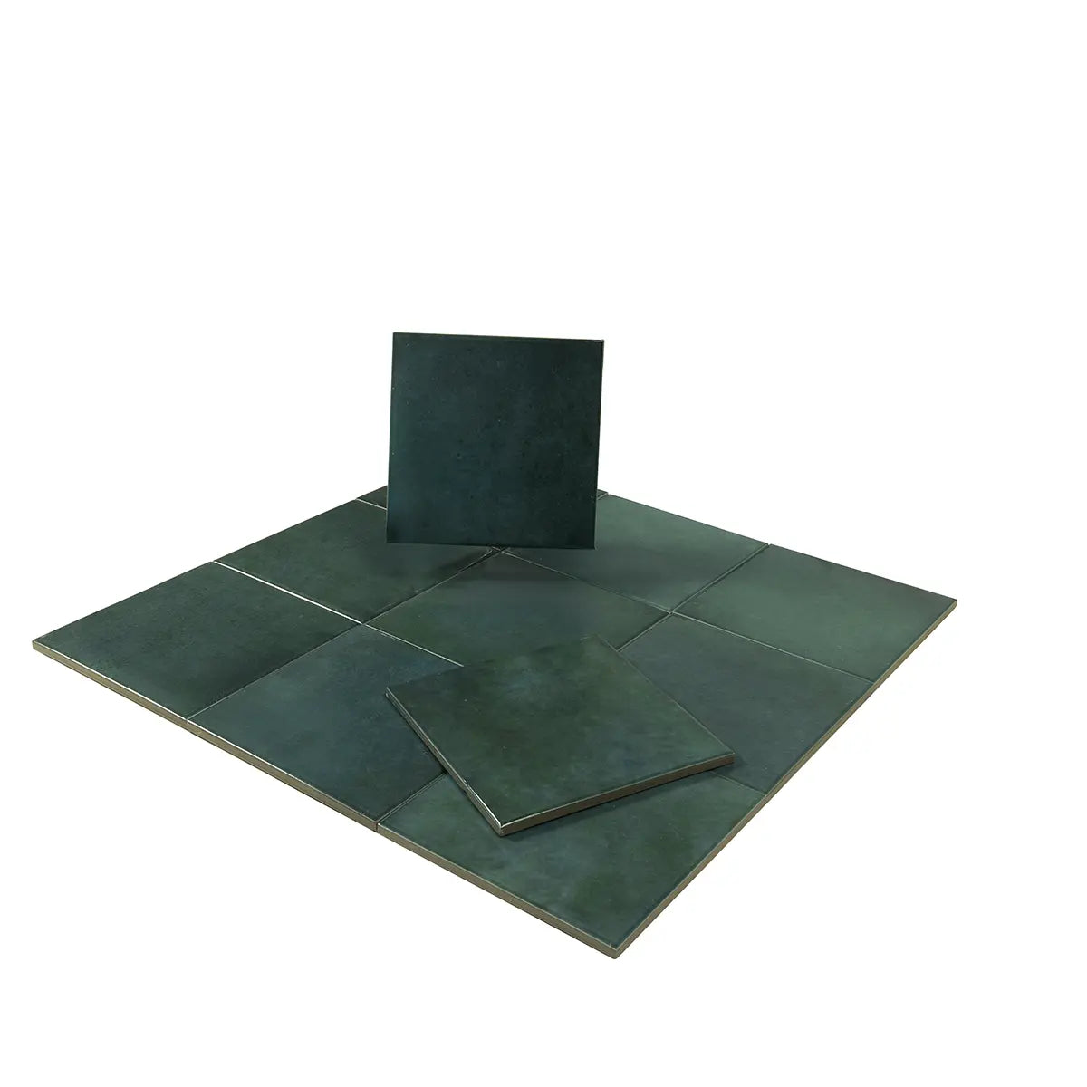 Nerida Green Glossy 5.9" Porcelain Pool Tile | Tile Club