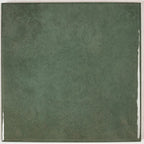 Nerida Green Glossy 5.9" Porcelain Pool Tile | Tile Club