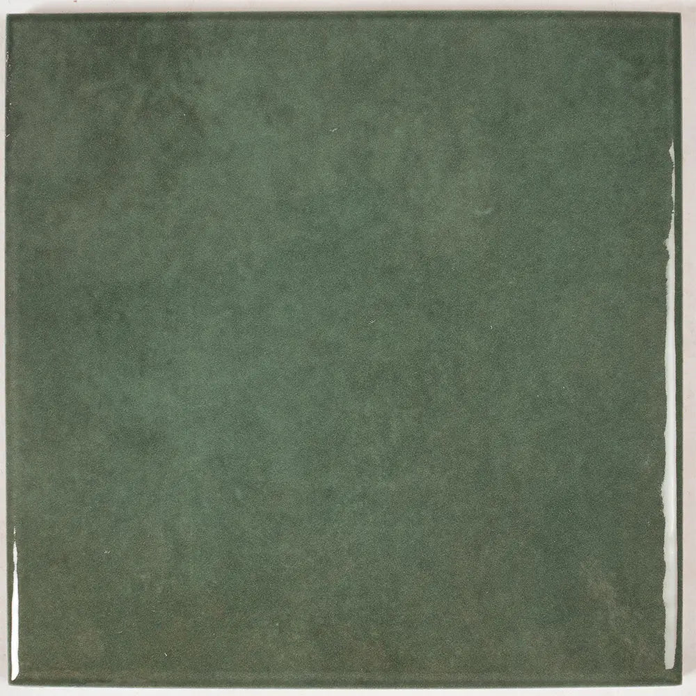 Nerida Green Glossy 5.9" Porcelain Pool Tile | Tile Club