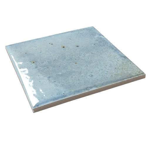 Nerida Sky Glossy 5.9" Porcelain Pool Tile | Tile Club