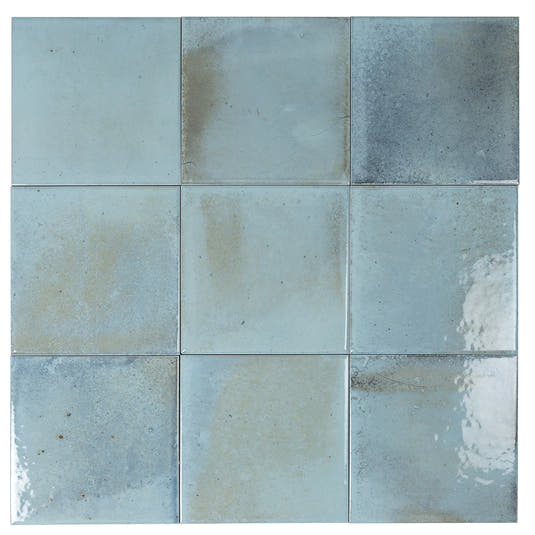 Nerida Sky Glossy 5.9" Porcelain Pool Tile | Tile Club