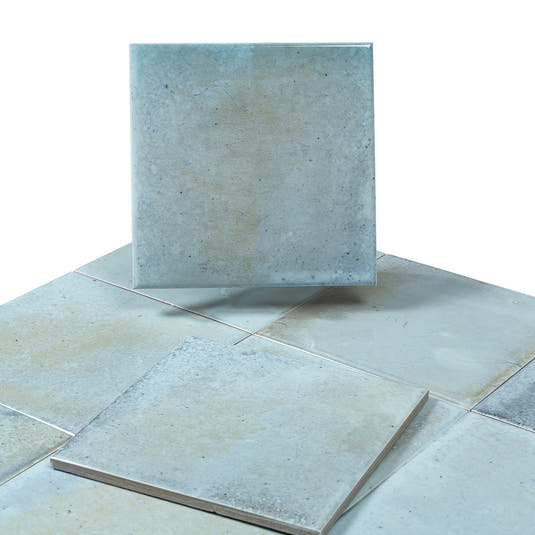 Nerida Sky Glossy 5.9" Porcelain Pool Tile | Tile Club