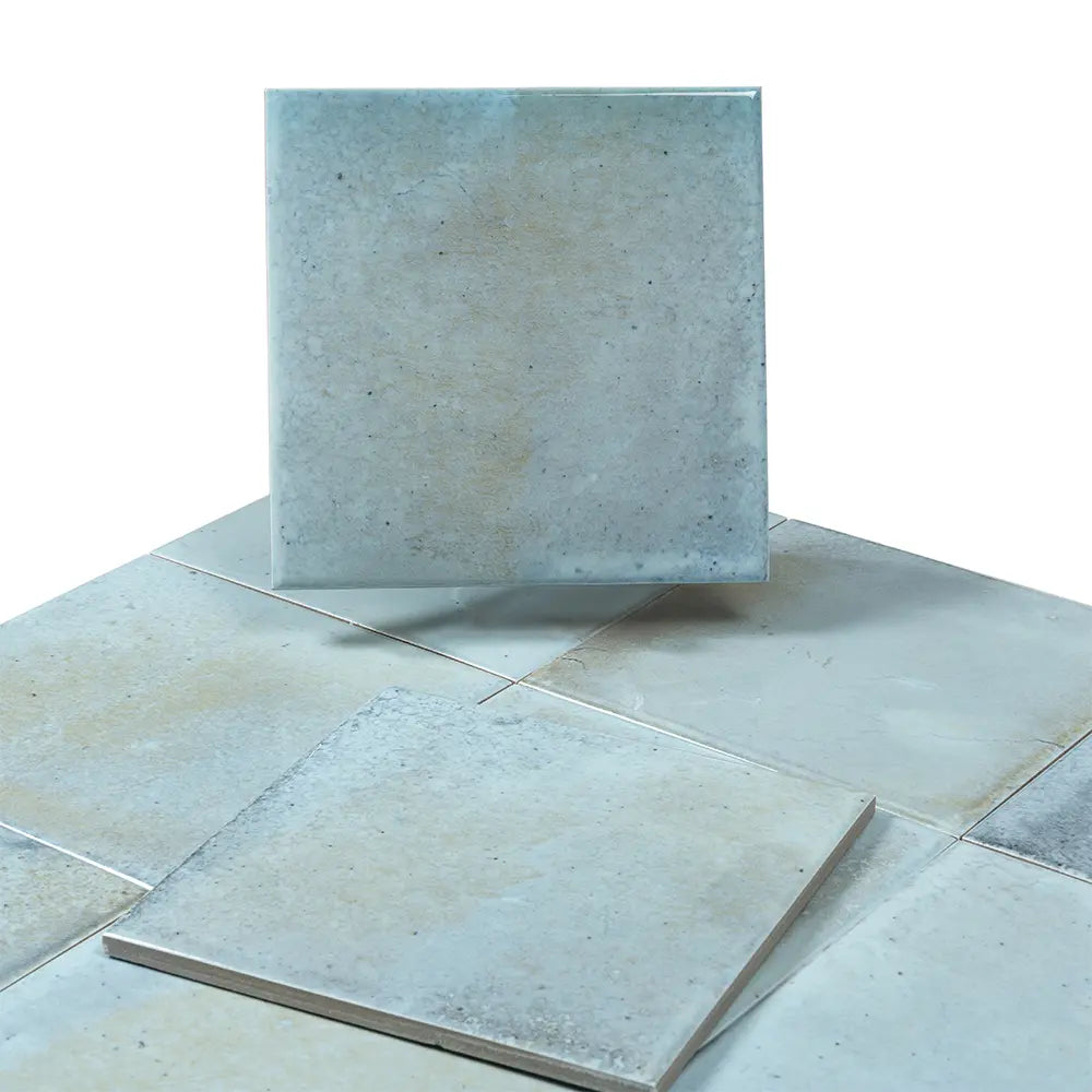 Nerida Sky Glossy 5.9" Porcelain Pool Tile | Tile Club