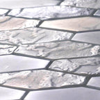 Fog Dreams Elongated Hex Glass Mosaic Tile | Tile Club