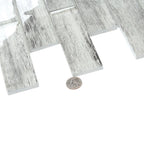 Silver Wooden Glass Subway Mosaic Tile