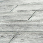 Silver Wooden Glass Subway Mosaic Tile