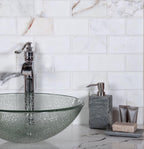 Calacatta Gold Beveled Marble Subway Tile 3X6 | Tile Club