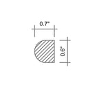 Bianco Carrara Marble Pencil Liner Honed | Tile Club