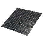 Brushed Black Squares Glass Pool Tile | Tile Club