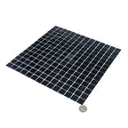 Brushed Black Squares Glass Pool Tile | Tile Club