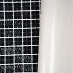 Brushed Black Squares Glass Pool Tile | Tile Club