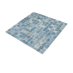 Mixed Cool Tones Glass Squares Pool Tile