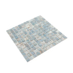 Mixed Cool Tones Glass Squares Pool Tile | Tile Club