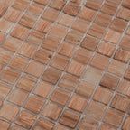 Copper Shimmer Mixed Squares Glass Pool Tile | Tile Club