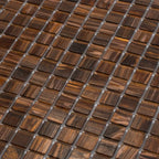 Amber Shimmer Mixed Squares Glass Pool Tile | Tile Club