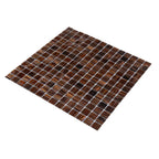 Amber Shimmer Mixed Squares Glass Pool Tile | Tile Club