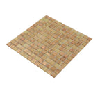 Gold and Tan Shimmer Mixed Squares Glass Pool Tile | Tile Club