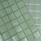 Pistachio Squares Glass Pool Tile | Tile Club
