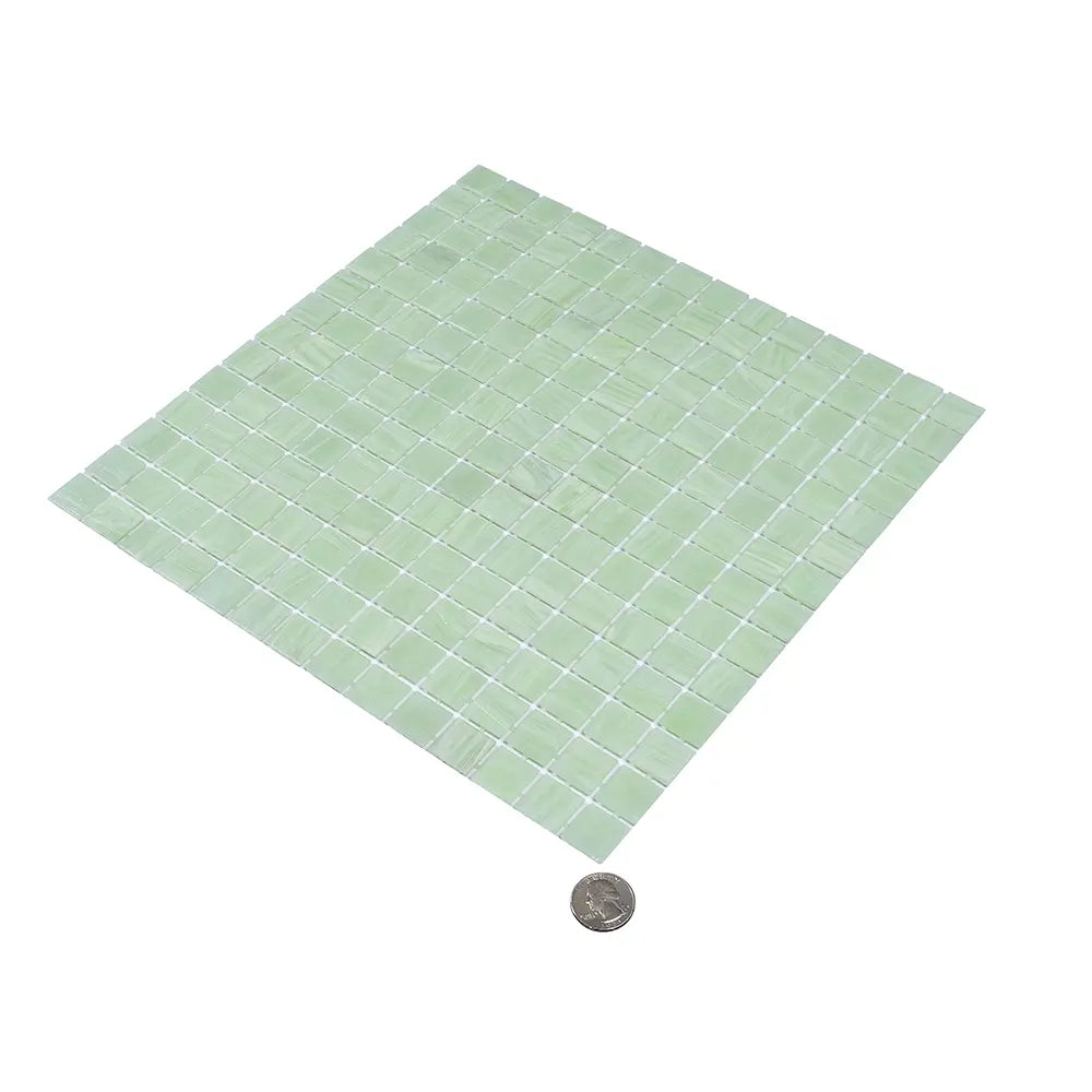 Pistachio Squares Glass Pool Tile | Tile Club