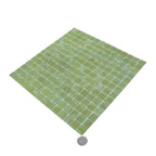 Bright Lime Mixed Squares Glass Pool Tile | Tile Club