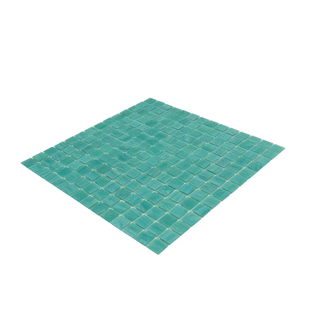 Aqua Ocean Mixed Squares Glass Pool Tile | Tile Club