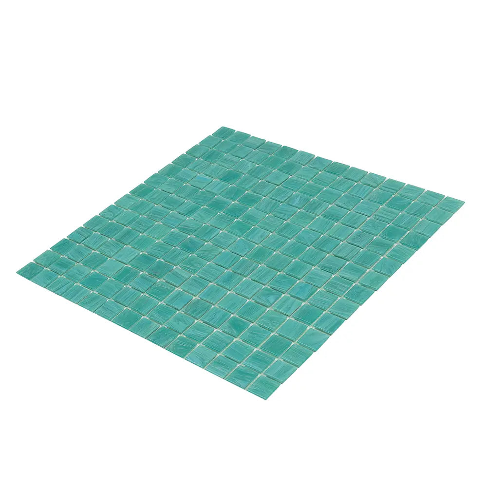 Aqua Ocean Mixed Squares Glass Pool Tile | Tile Club