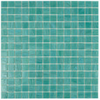 Aqua Ocean Mixed Squares Glass Pool Tile | Tile Club
