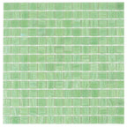 Green Pear Squares Glass Pool Tile | Tile Club