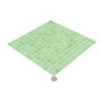 Green Pear Squares Glass Pool Tile | Tile Club